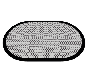 Honeycomb design bathroom vinyl rug - TenStickers