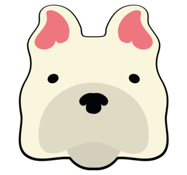 Cute Canine Decor animal vinyl rug - TenStickers