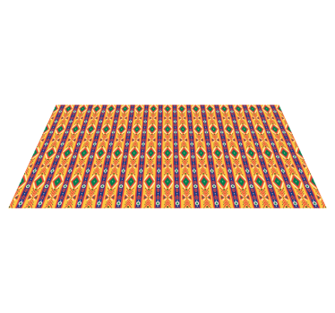 Ethnic vinyl rug with ethnic motif design - TenStickers