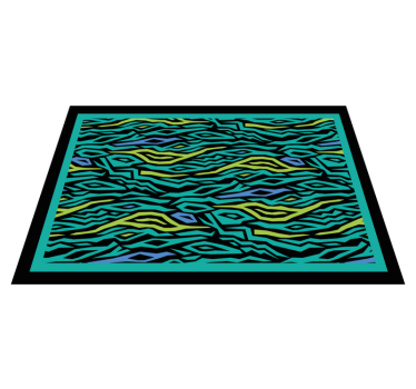 Abstract Safari animal print vinyl rug - TenStickers
