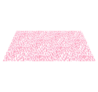 Pink Watercolor Dots teen vinyl rug - TenStickers