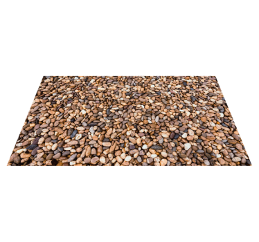 Pebble Textured Surface stone effect vinyl rug - TenStickers