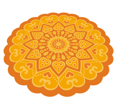 Mandala vinyl rug mandala floor accent - TenStickers