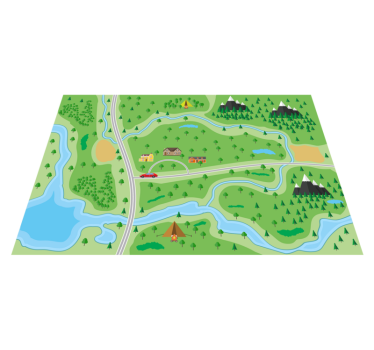 Interactive Playroad Kids vinyl rug - TenStickers