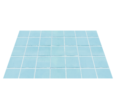 Azure tile simulation tile vinyl rug - TenStickers