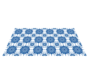 Ornamental Medallion tile vinyl rug - TenStickers
