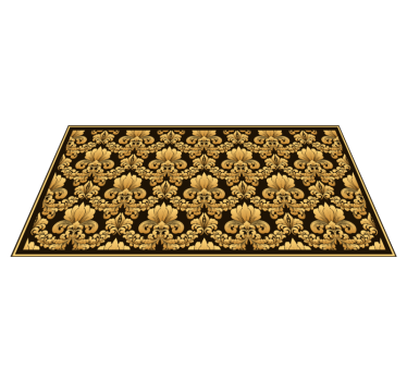 Baroque Ornamentation textured vinyl rug - TenStickers