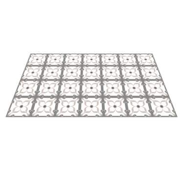 Modern blue tiles bathroom vinyl rug - TenStickers