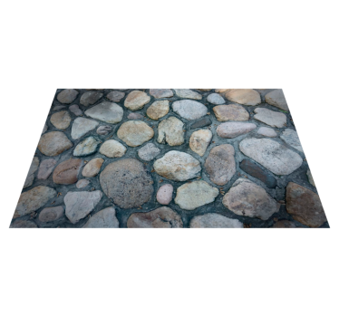Stone effect vinyl rug pebble stone pathway - TenStickers