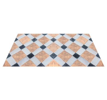 Checkerboard Flooring tile vinyl rug - TenStickers