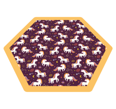Unicorn Playzone kids vinyl rug - TenStickers