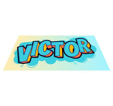 3d customizable name vinyl carpet - TenStickers