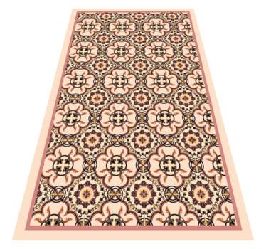 Mosaic vinyl rug mosaic inspired sophistication - TenStickers