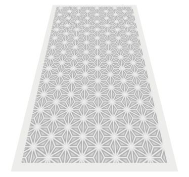 Geometric vinyl rug geometric pattern accent - TenStickers