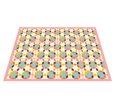 Colorful vintage tiles tile mat - TenStickers