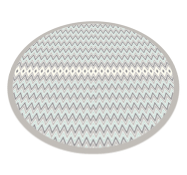 Chevron Pattern Detail striped vinyl rug - TenStickers