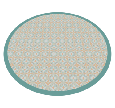 Mosaic vinyl rug mosaic pattern circle - TenStickers