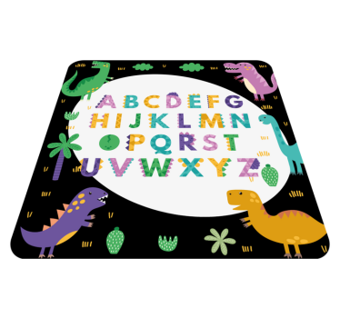 Colorful Educational Playtime alphabet vinyl rug - TenStickers