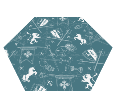 Medieval Chivalry game vinyl rug - TenStickers