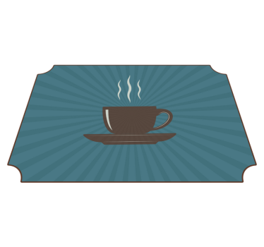 Steaming Coffee custom rug - TenStickers