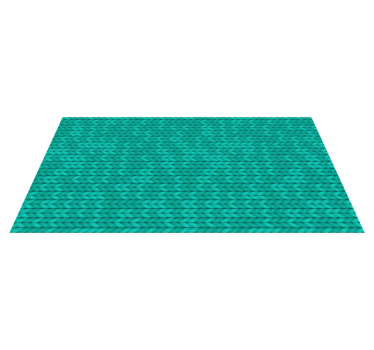 Braided Teal Texture textured vinyl rug - TenStickers