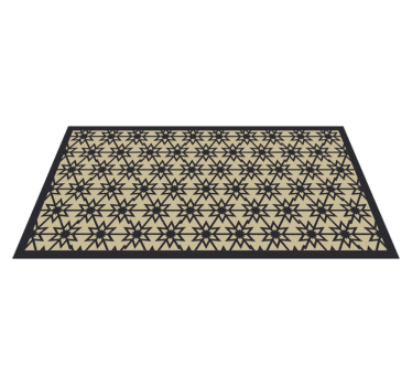 Starburst Pattern dining room vinyl rug - TenStickers