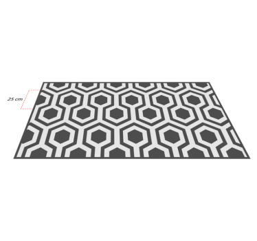 Hexagonal Patterns geometric vinyl rug - TenStickers