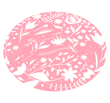 Botanical Motifs floral vinyl rug - TenStickers