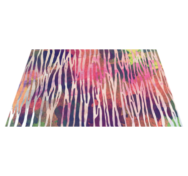 Abstract Zebra Texture animal print carpet - TenStickers
