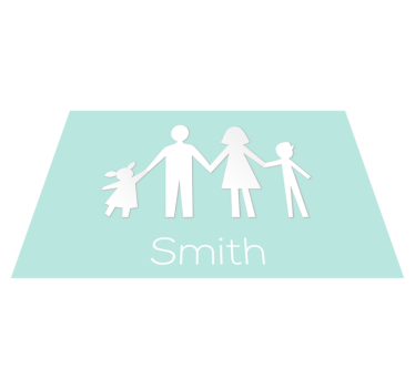Customizable Family custom vinyl rug - TenStickers