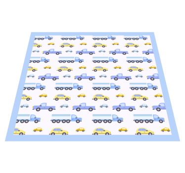 Playful Traffic Theme kids vinyl rug - TenStickers