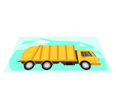 Cartoon Dump Truck kids vinyl rug - TenStickers
