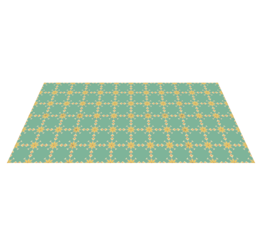 Geometric design kitchen vinyl rug - TenStickers
