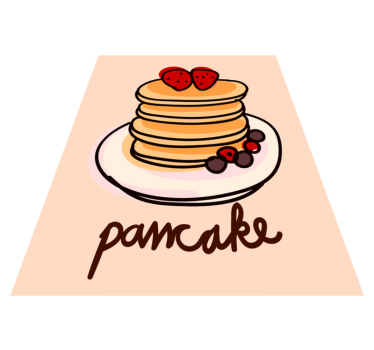 Delicious Pancakes kitchen vinyl rug - TenStickers