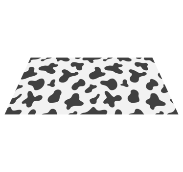 Cowhide Motif animal print vinyl rug - TenStickers