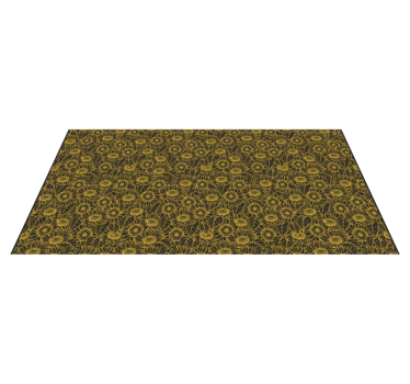 Floral Intricacy floral vinyl rug - TenStickers