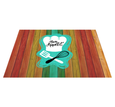 Bon Appetit Emblem custom rug - TenStickers
