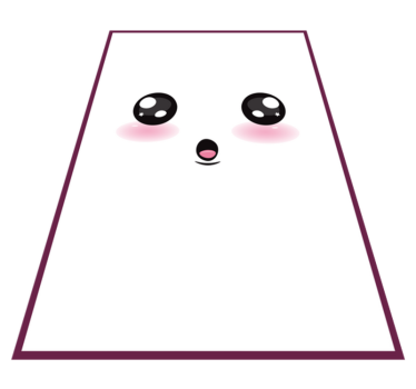 Cute Kawaii Face kids vinyl rug - TenStickers