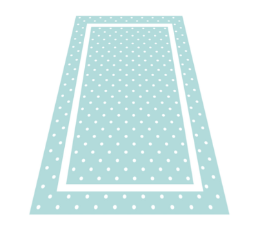 Polka Dot Simplicity bedroom vinyl rug - TenStickers