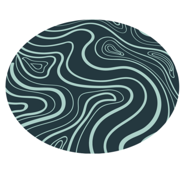Topographic Contours textured vinyl rug - TenStickers