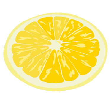 Bright lemon slice kitchen vinyl rug - TenStickers