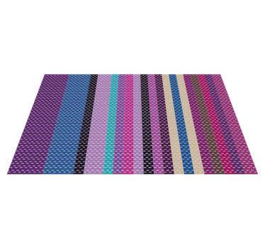 Purple shades texture stripes rug - TenStickers