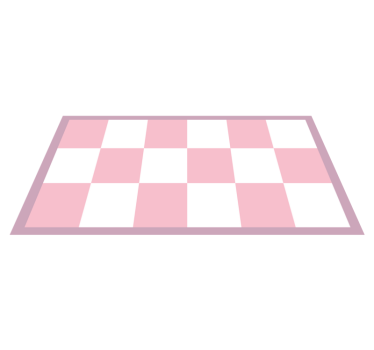 Checked Pink Pattern kids vinyl rug - TenStickers