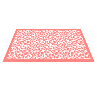Soft Leopard Pattern animal print vinyl rug - TenStickers