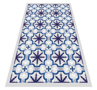 Floral beija vintage kitchen vinyl rug - TenStickers