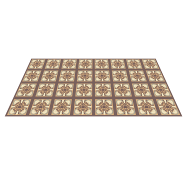 Ceramic Tile Pattern kitchen vinyl rug - TenStickers