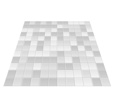 Sleek Grey Mosaic bathroom vinyl rug - TenStickers