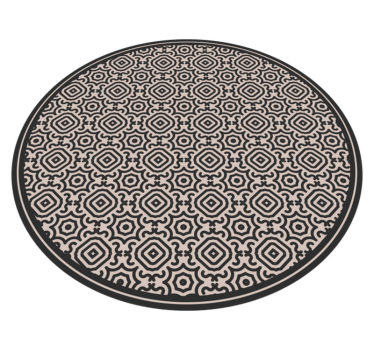Mosaic vinyl rug classic patterned round - TenStickers