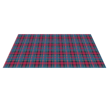 Checkered Pattern Style striped vinyl rug - TenStickers