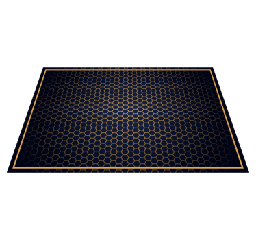 Honeycomb Chic geometric vinyl rug - TenStickers